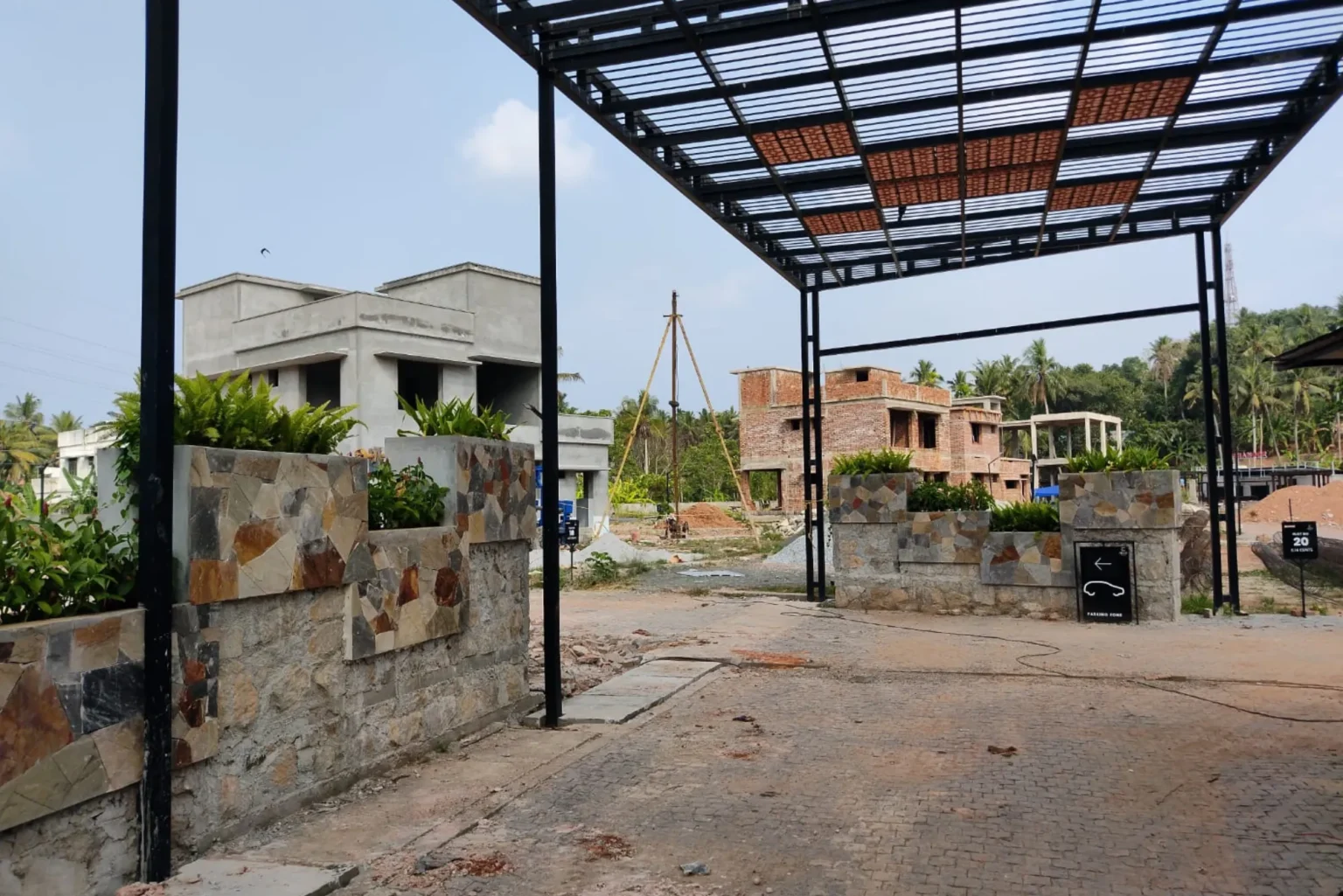 embassy square construction images