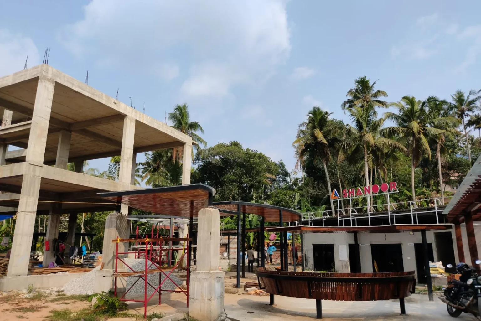 embassy square construction images