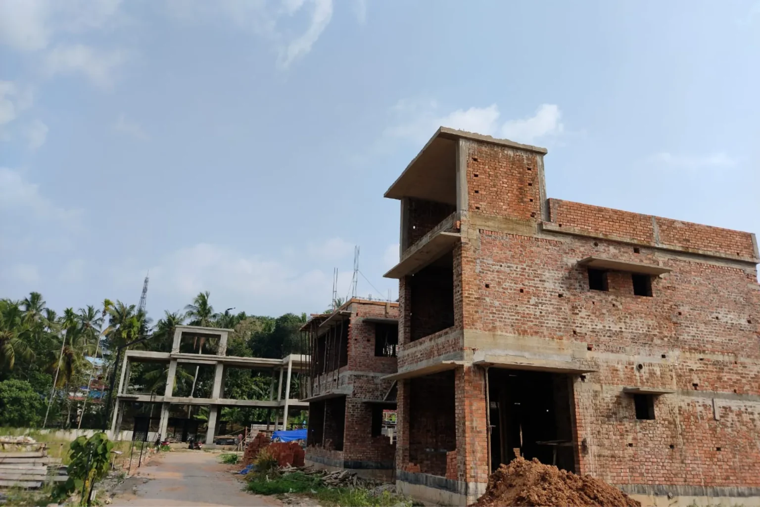 embassy square construction images