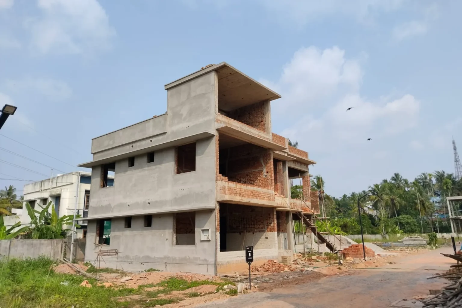 embassy square construction images